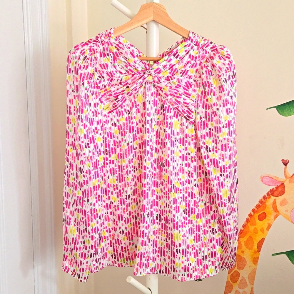 Kate Spade Floral Devore Top, Size US 0
